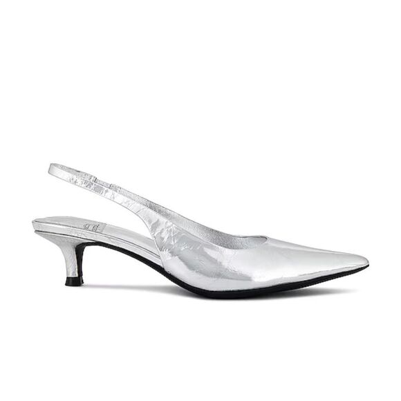 Jeffrey Campbell Persona Slingbacks Heels in Silver shoes Revolve 9.5 - Picture 3 of 11